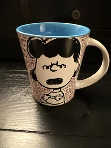 Tazza caffè vintage Lucy Peanuts Charlie Brown 15 once stampa anni 90 all over - Foto 1 di 5