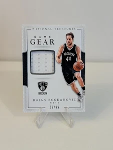 Bojan Bogdanovic 2016-17 National Treasures Game Gear Jersey /99 Nets #15 - Picture 1 of 2