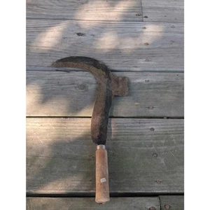 Antique Hand-Forged Hatchet Billhook – Weapon / Axe / Tool - Picture 1 of 3