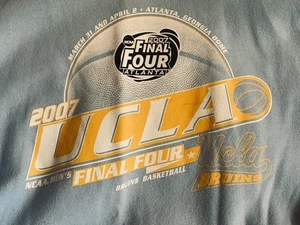 VTG Collectable Lt Blue UCLA BRUINS Basketball HOODIE - 2007 NCAA FINAL FOUR - Picture 1 of 3