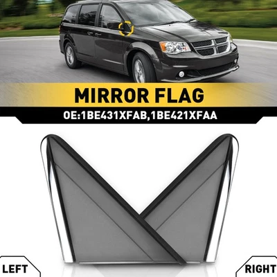 Par de banderas de espejo retrovisor derecho+derecho molduras para Dodge Grand Caravan 2008-20 2014-15 Ram C/V Foto 1 de 4