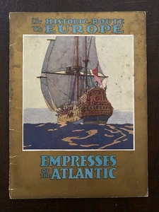 Empresses of The Atlantic CANADIAN PACIFIC European Cruises 1928 Art Deco *Read* - Picture 1 of 8