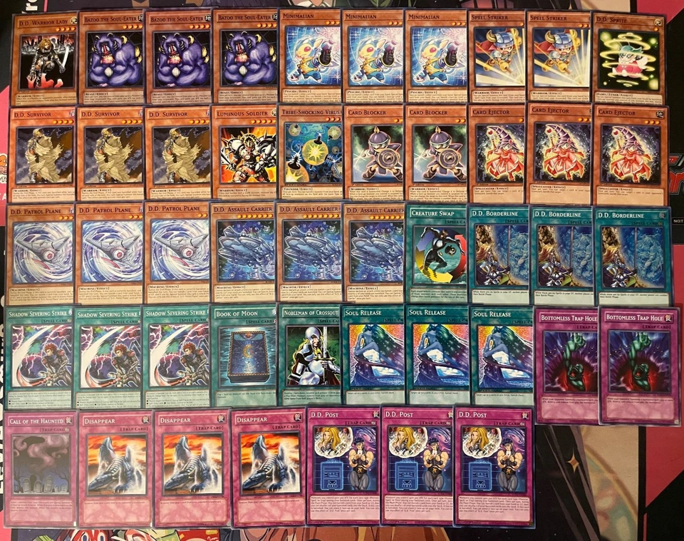 YUGIOH - D.D. DECK - SURVIVOR, WARRIOR LADY, LUMINOUS SOLDIER, SOUL RELEASE ~ - Image 1 of 1