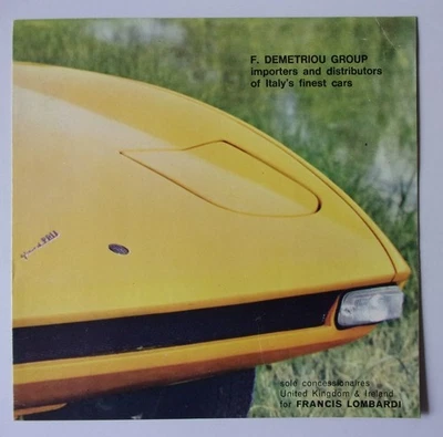 FRANCIS LOMBARDI GRAN PREMIO FIAT 850 ESPECIAL original 1968 folleto de ventas Demetriou Foto 1 de 3