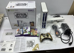 Microsoft Xbox 360 -320GB- Kinect Star Wars Limited Edition Console 2 games Box - Picture 1 of 24