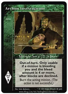 Archon Investigation Alternate Art Promo V:TES VTES Vampire CCG - Picture 1 of 1