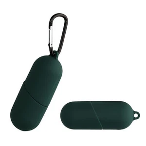 Silicone case for Motorola VerveBuds 400 case cover for headphones Dark Green - Zdjęcie 1 z 8