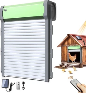 Automatic Chicken Coop Door Solar - Smart Anti-Pinch Aluminum Automatic Chick... - Picture 1 of 6