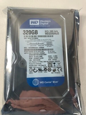 Western Digital WD 320GB Caviar Blue 3.5" SATA Hard Drive WD3200AAJS 8MB Cache - Image 1 of 4