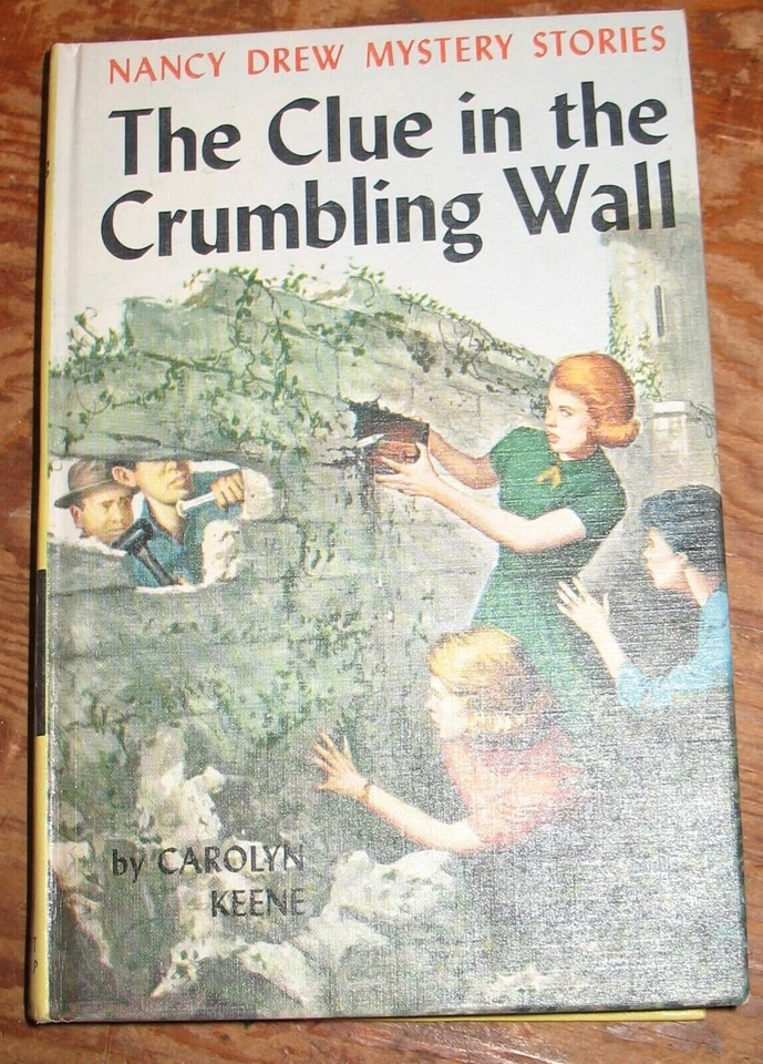 1945 Nancy Drew Mystery Stories The Clue in the Crumbling Wall HC Childrens Book - Imagem 1 de 1