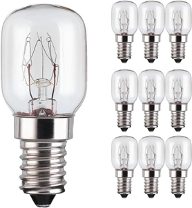 10 X 15W Pygmy Bulb Himalayan Salt Lamp / Appliance / Sewing Machine / Fridge Bu - Picture 1 of 12
