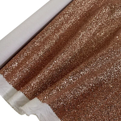 TELA DE ORO ROSA BRILLANTE JAZZ ESCAMAS GRANDES Premium Brillos Pared Artesanías Foto 1 de 4