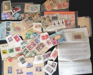 Postage Stamps & Postcard Collections Lot, US & Foreign, New & Used 250+ - Picture 1 of 2