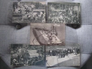 Sammlung von 5 Ansichtskarten mit Darstellung der S.S. Eastland Katastrophe, 1915, schön! - Bild 1 von 6