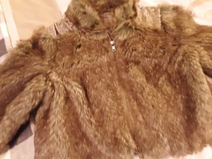 Vintage Free People kurze geschnittene Kunstfelljacke Größe XS - Bild 1 von 8