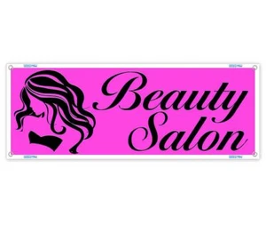 BEAUTY SALON CLEARANCE BANNER Advertising Vinyl Flag Sign INV - Picture 1 of 5