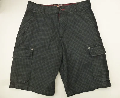 Pantalones Cortos De Colección Ocean Pacific OP Para Hombres 34 Negro Cuadros Carga Playa Surf Patín Algodón Foto 1 de 4