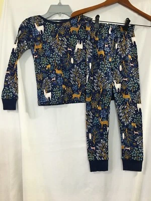 New Carter's Girls Animals Deer Woodland Pajama Set Snug fit 6,7,8,10 - Image 1 of 4