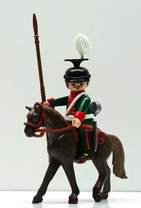 Ulan Guard Rider Green to Officer Cavalry Top Custom RAR Playmobil Soldier - Picture 1 of 10