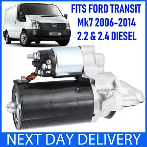 fits FORD TRANSIT MK7 2.2 (FWD) & 2.4 TDCi TD DIESEL 2006-2014 NEW STARTER MOTOR - Picture 1 of 8