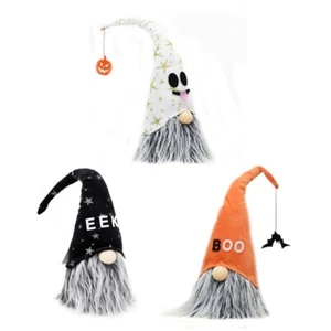 Halloween Gnomes Plush Decor Handmade Tomte Swedish Nisse Table Decoration - Picture 1 of 11