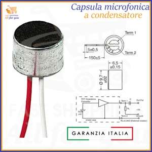 Capsula per x microfono dinamica microfonica capsule microfoniche a condensatore - Imagen 1 de 1
