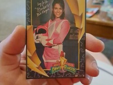 POWER RANGERS INSERT CARD KIMBERLY PINK RANGER FACSIMILE AUTO 1994 SABAN NM