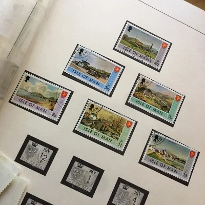 ISLE OF MAN USED STAMPS 1975 DEFINITIVE  4 1/2p 5 1/2p 7p 8p 11p 13p - Image 1 of 3