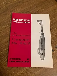 Vintage Back Issue of Profile Publications - The de Havilland Vampire - No. 48 - Picture 1 of 1