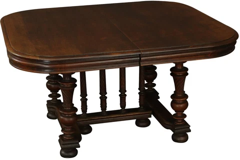 Antique Dining Table Henry II Renaissance Walnut Cover