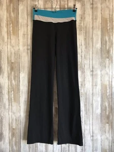 Lululemon Astro Groove Pants Yoga Blue Aqua White Cross Band 4 - Picture 1 of 7