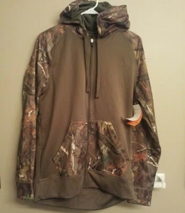 Champion Duo Dry Mens Hoodie Full Zip Sweatshirt M Medium Camo Green * NEW NWT - Picture 1 of 4