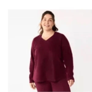 Tek Gear Maroon Long Sleeve Sweater - Picture 1 of 6