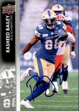 Willie Jefferson Signed 2022 Upper Deck CFL Football card Winnipeg Blue Bombers