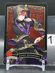 Tarjetas de Riddle Rosehearts de Disney Twisted Wonderland JCC japonés HEARTSLABYUL No1 - Imagen 1 de 8