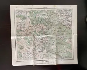 World War I WWI Great War Map of Samokov and Ihtiman Area Bulgaria 1901 FREE POS - Picture 1 of 9