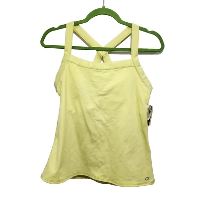 Nuevo con etiquetas Sujetador deportivo moldeador ajuste hueco absorbente elástico bidireccional amarillo lima gimnasio talla M Foto 1 de 4