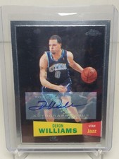 2007-08 Topps Chrome Deron Williams #99 Auto - Utah Jazz
