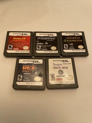 Lot 5 Mixed Nintendo DS Games Kung Fu Panda Transformers Generator Rex Cart Only - Image 1 of 3