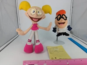 Dexter's Laboratory Plush DAKIN/APPLAUSE PROTOTYPE SAMPLE 2000 Dee Dee & Dexter - Picture 1 of 6