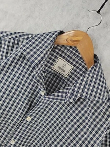 Todd Snyder Button Up Shirt Men Size 16 Medium Check 2 Ply Cotton - Picture 1 of 13