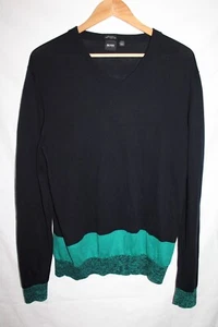 Herren HUGO BOSS - Made in Italy V-Ausschnitt 100% Baumwolle Pullover Gr. Large - Bild 1 von 3