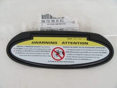 Carcasa espejo retrovisor parasol original Porsche 986 Boxster y Boxster S 1997-2004  Foto 1 de 2