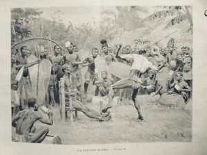 1894 CONGO EXECUTIONS 2 JOURNAUX ANCIENS - Imagen 1 de 2