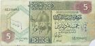 1991 LIBYA 5 OLD LIBYAN DINARS BANKNOTE CAMELS/ MONUMENT ARAB NORTH AFRICA