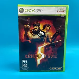 Resident Evil 5 (Microsoft Xbox 360, 2009) Clean Tested Working CIB Complete - Picture 1 of 4