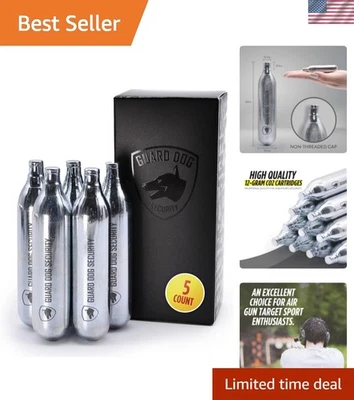 Cartuchos de CO2 de 12 g de instalación sin esfuerzo - Paquete de 5 para mayor diversión de disparo Foto 1 de 4