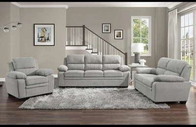 Homelegance Holleman 3-Piece Living Room Set Brand New Grey - Image 1 of 3