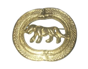 Vintage Panther Brosche goldfarben - Bild 1 von 3