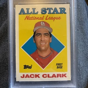 1988 Topps Tiffany #397 Jack Clark Cardinals PSA 10 - Bild 1 von 5